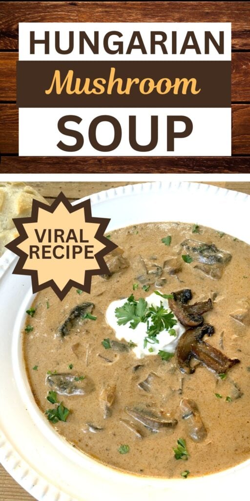 Creamy Hungarian Mushroom Soup Recipe