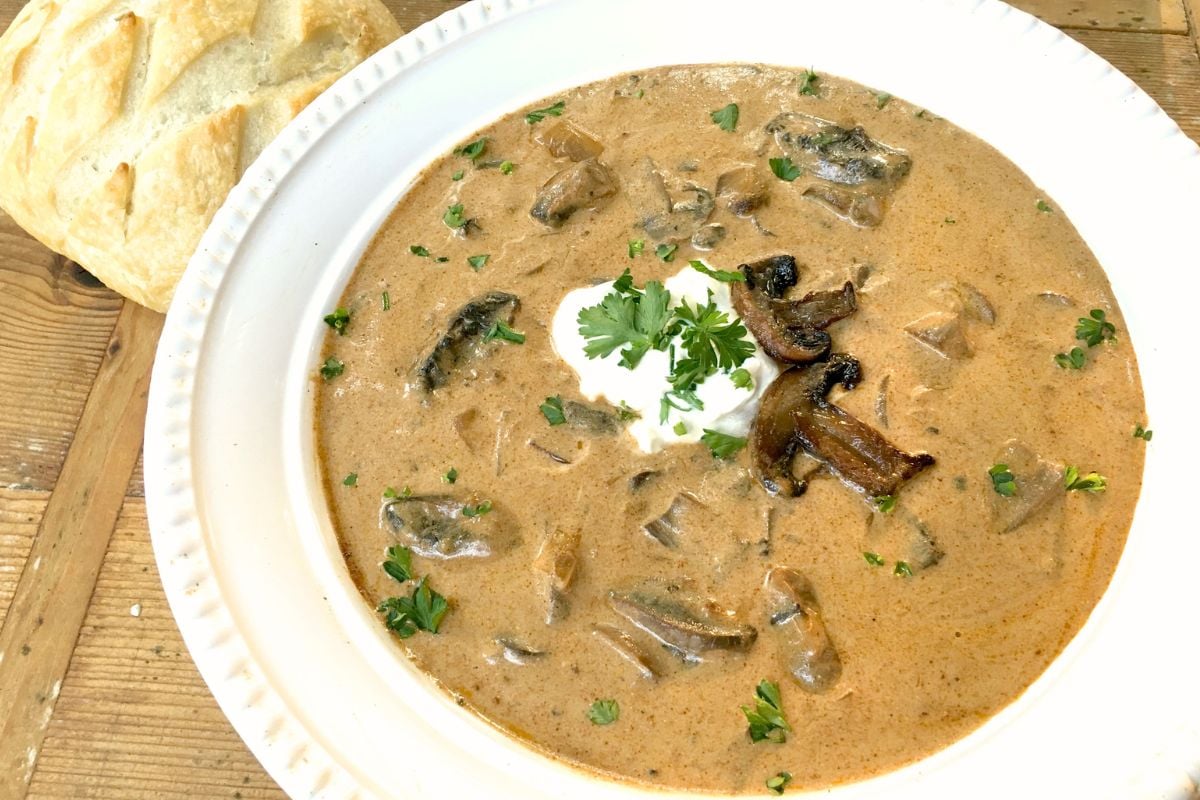 Photo of Traditional Hungarian Mushroom Soup Recipe