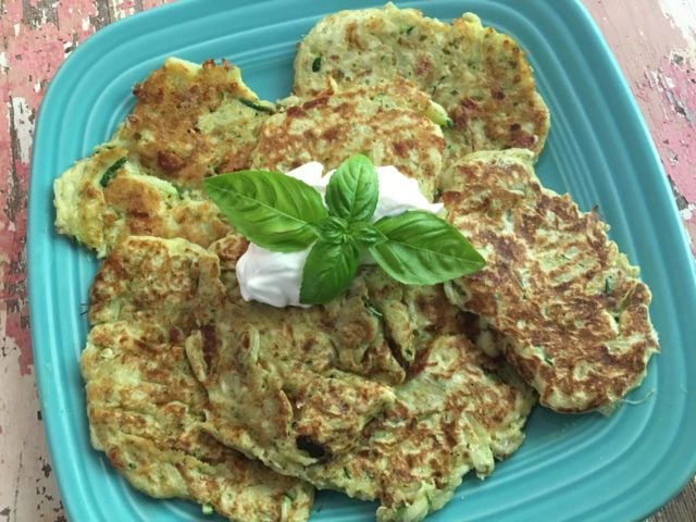 Savory Zucchini Caprese Pancakes