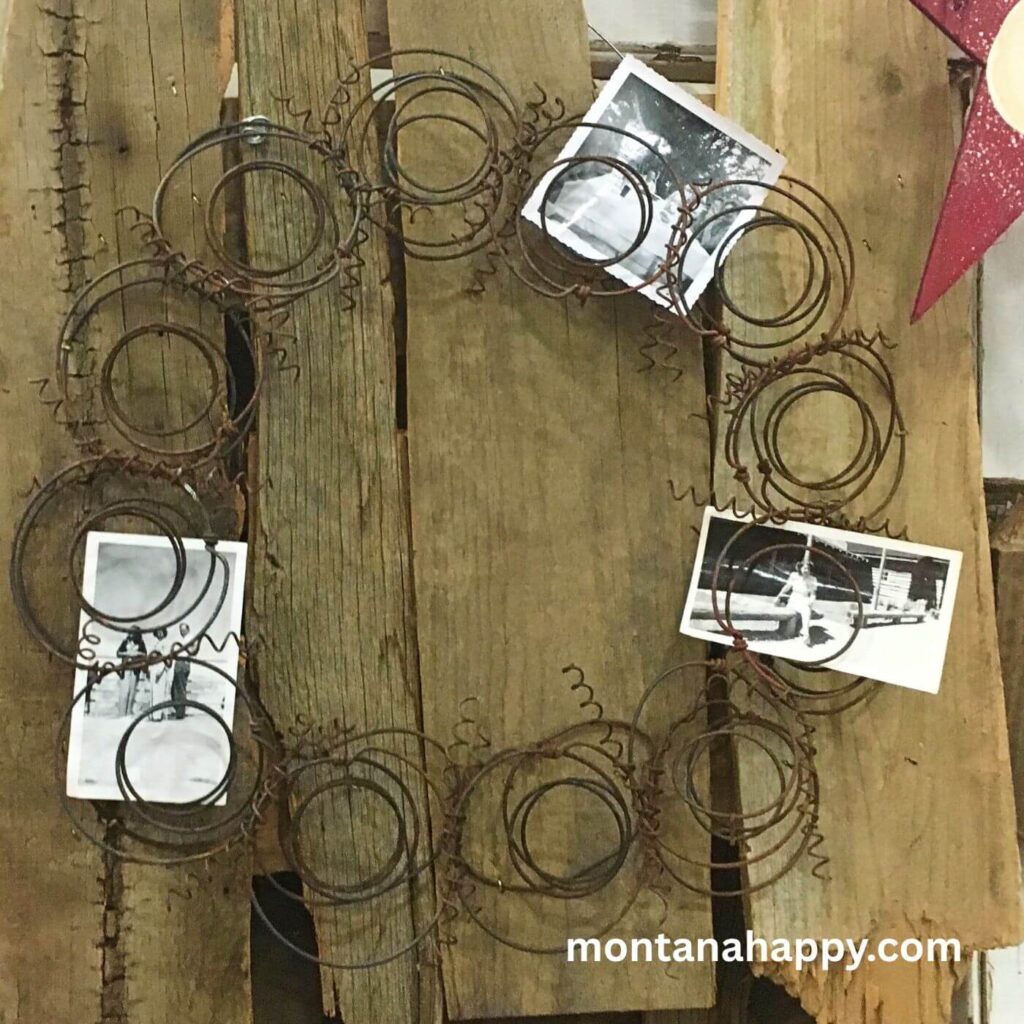 DIY Rustic Christmas Decorations - Rusty Spring Christmas Wreath