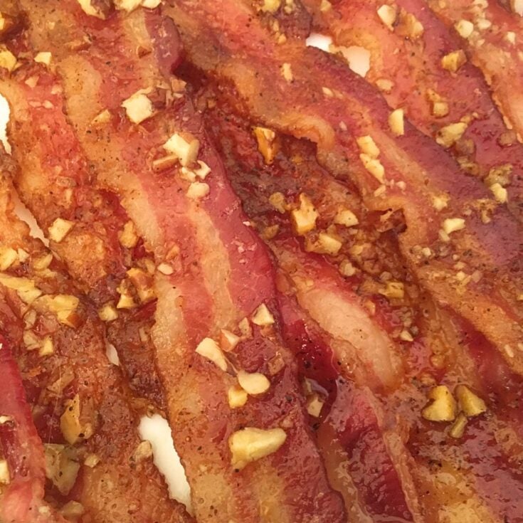 Close- Up Photo of Pecan Praline Bacon Recipe