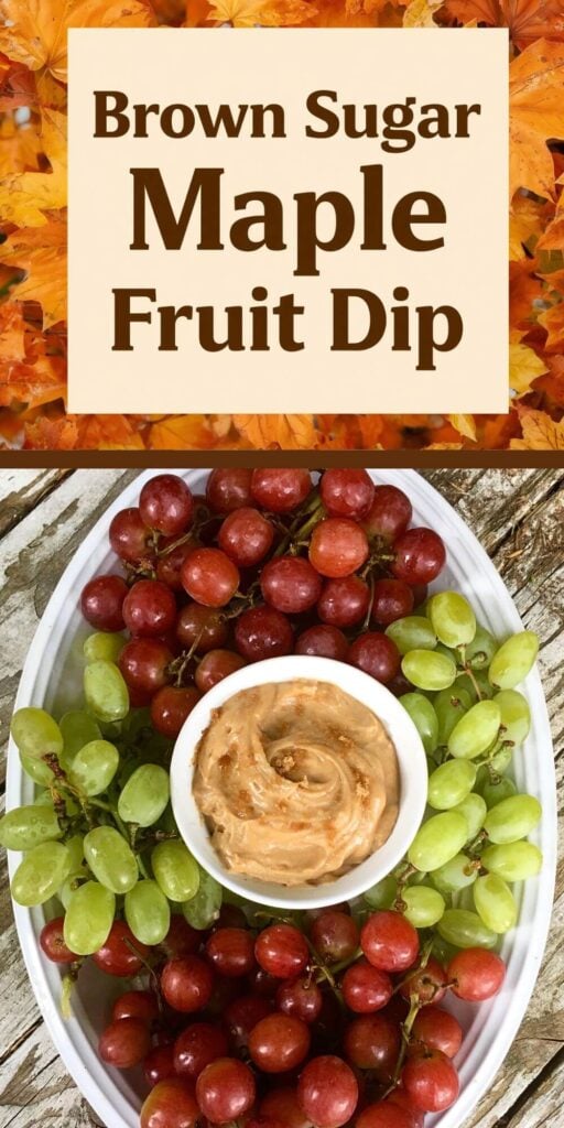 Brown Sugar Maple Fruit Dip Served with Fresh Fruit  