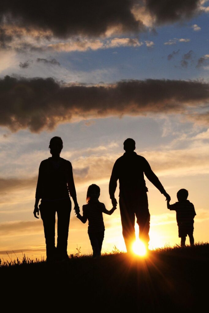 Hygge Family Dinner Traditions - Photo of Family Evening Walk