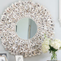 Easy to Make Oyster Shell Mirror • Nourish and Nestle