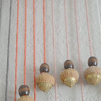 Ombre Acorn Wall Hanging