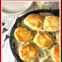 Chicken and Biscuits Skillet Pot Pie
