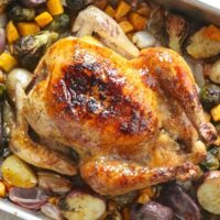 Maybe My Best Roasted Chicken Yet! ~ Maple Roast Chicken with Vegetables