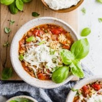 One Pot Easy Lasagna Soup