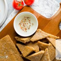 Focaccia Flax Bread ~ paleo, yeast free with vegan option