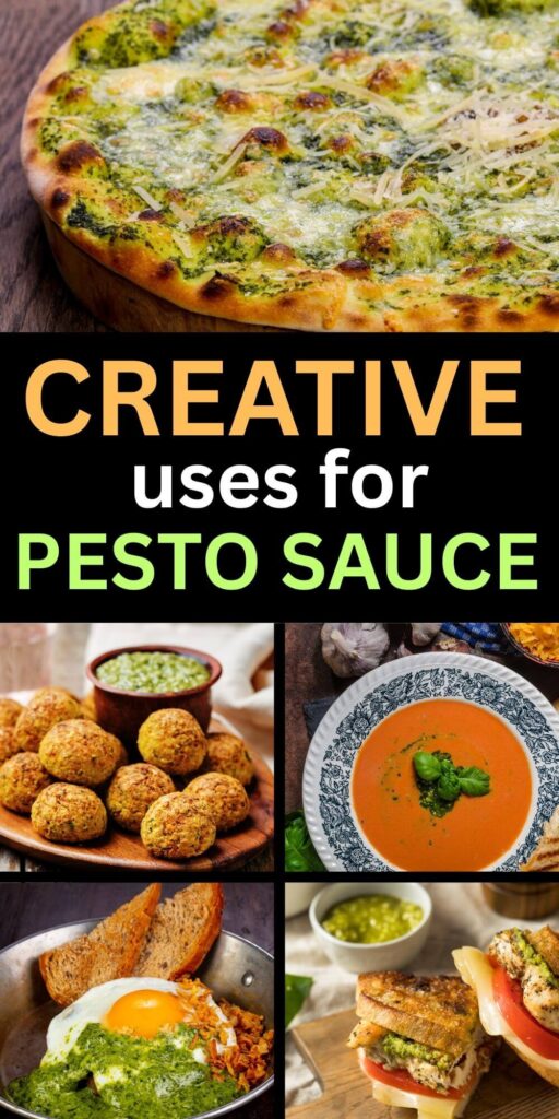 Creative Uses for Pesto Sauce -Looking for new and exciting ways to use your favorite green sauce? ๐ฟ This article on Creative Uses for Pesto Sauce is packed with mouthwatering ideas that go way beyond pasta. From pesto pizza and sandwiches to pesto eggs, roasted vegetables, and even dips, youโll discover fresh inspiration for every meal. Whether youโre building an easy weeknight dinner, prepping party appetizers, or searching for unique flavor twists, these pesto recipes will spark your creativity.