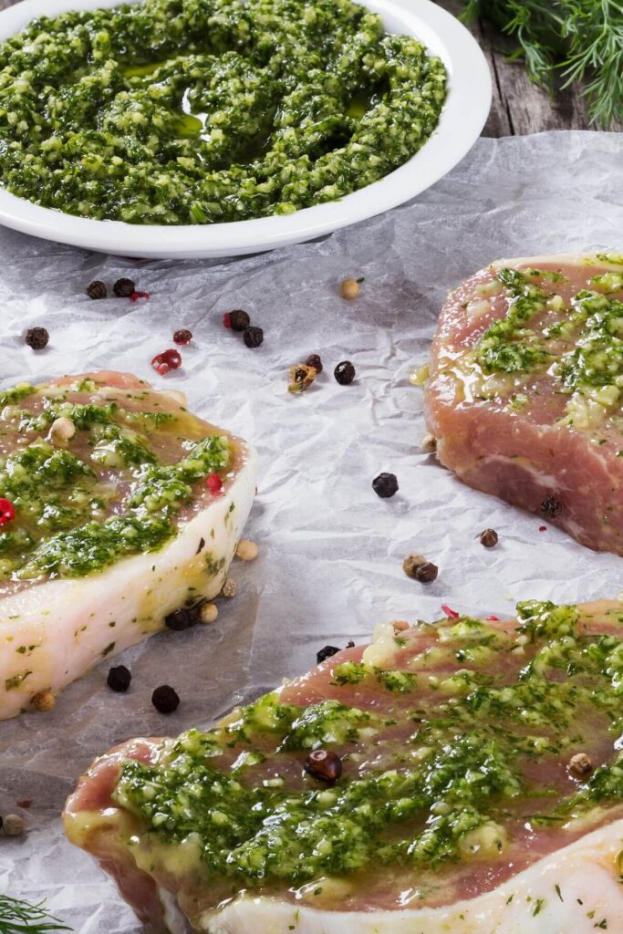 Uses for Pesto Sauce - Pesto Marinade for Meat