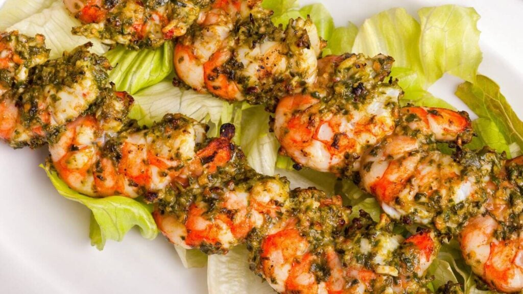 Uses for Pesto - Pesto Shrimp Kabobs