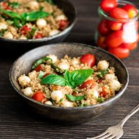 Balsamic Caprese Quinoa Salad Recipe