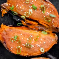 Miso Roasted Sweet Potatoes