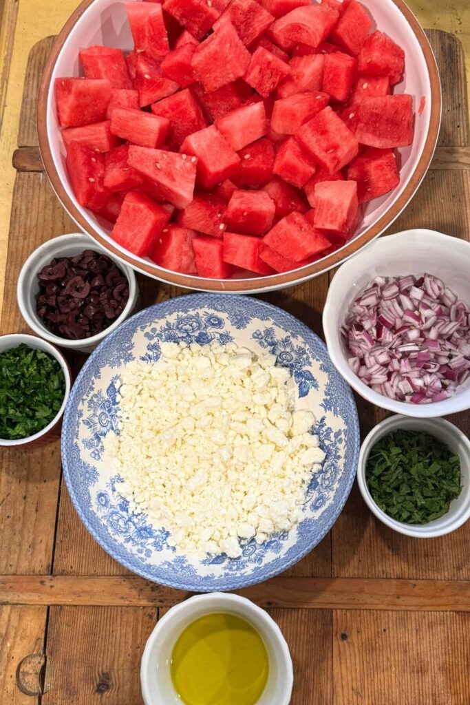 Photo of Watermelon Salad Ingredients 