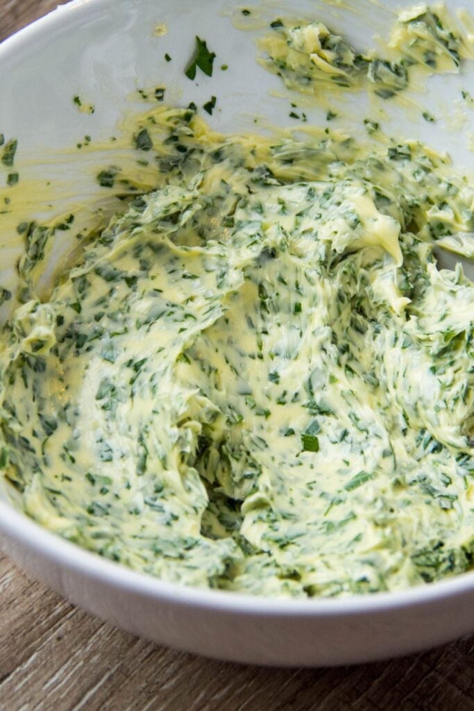 Photo of a Bowl of Summer Herb Butter 