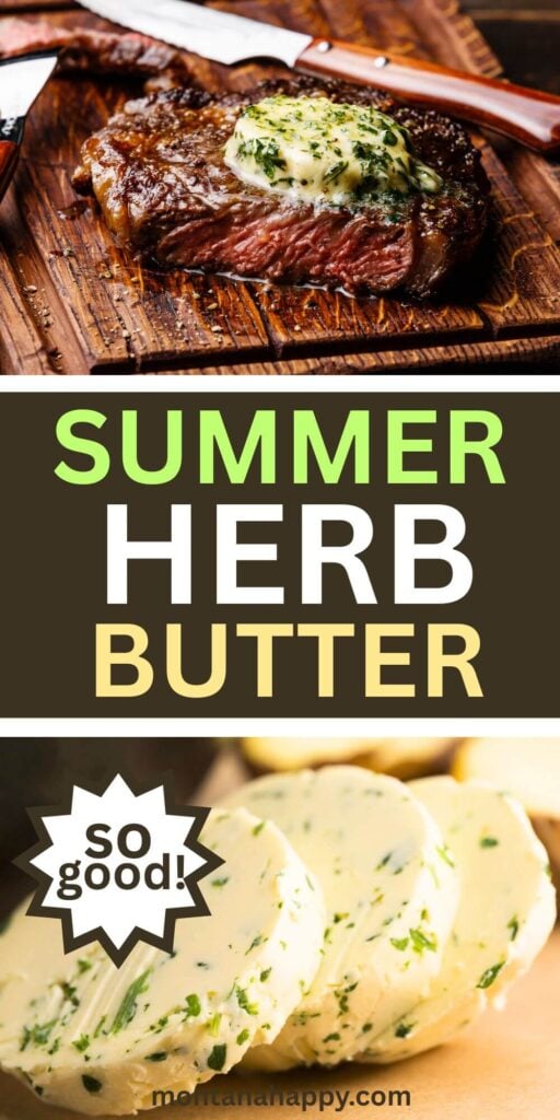 Summer Herb Butter -This summer herb butter recipe is the perfect way to capture the fresh flavors of your garden herbs and add a burst of taste to grilled vegetables, crusty bread, corn on the cob, or juicy steaks. Made with soft butter, garlic, lemon zest, and a vibrant mix of fresh summer herbs like basil, parsley, thyme, and chives, this easy homemade compound butter is a must-have for summer cooking. Whether you're planning a backyard BBQ, picnic, or cozy dinner at home, this herb-infused butter brings a touch of gourmet to every dish. Pin this flavorful idea for your summer recipes board and keep seasonal flavor right at your fingertips! Compound Butters 