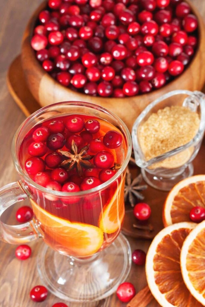 Holiday Drink Ideas - Hot Cranberry Tea Recipe