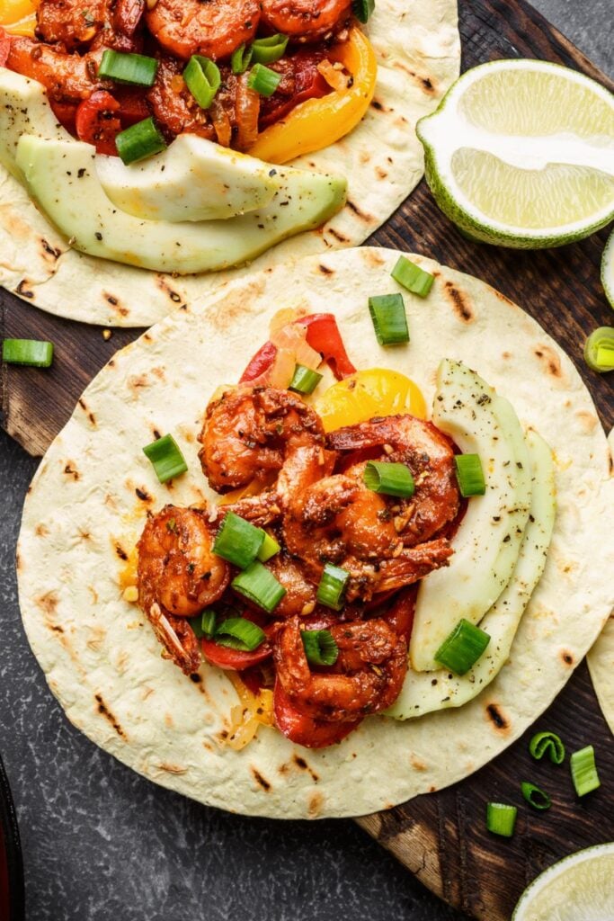 The Best Fajita Season Mix Recipe - Photo of Shrimp Fajitas