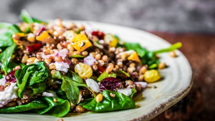 Hygge Meals - Plate of rustic salad with grains