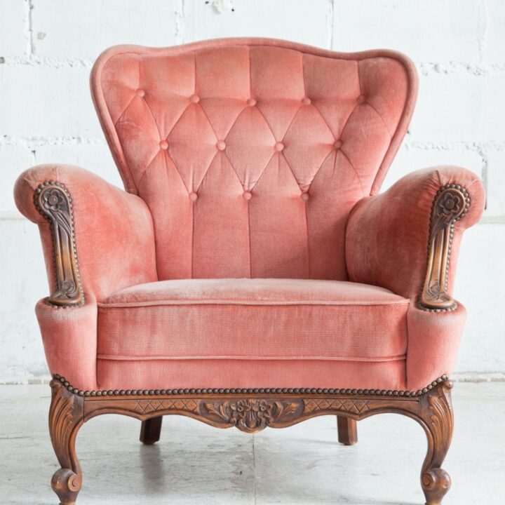Comfortable Pink Chair is a Calming Aesthetic