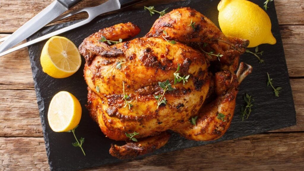 Fall Aesthetic Ideas - Photo of a Baked Whole Chicken