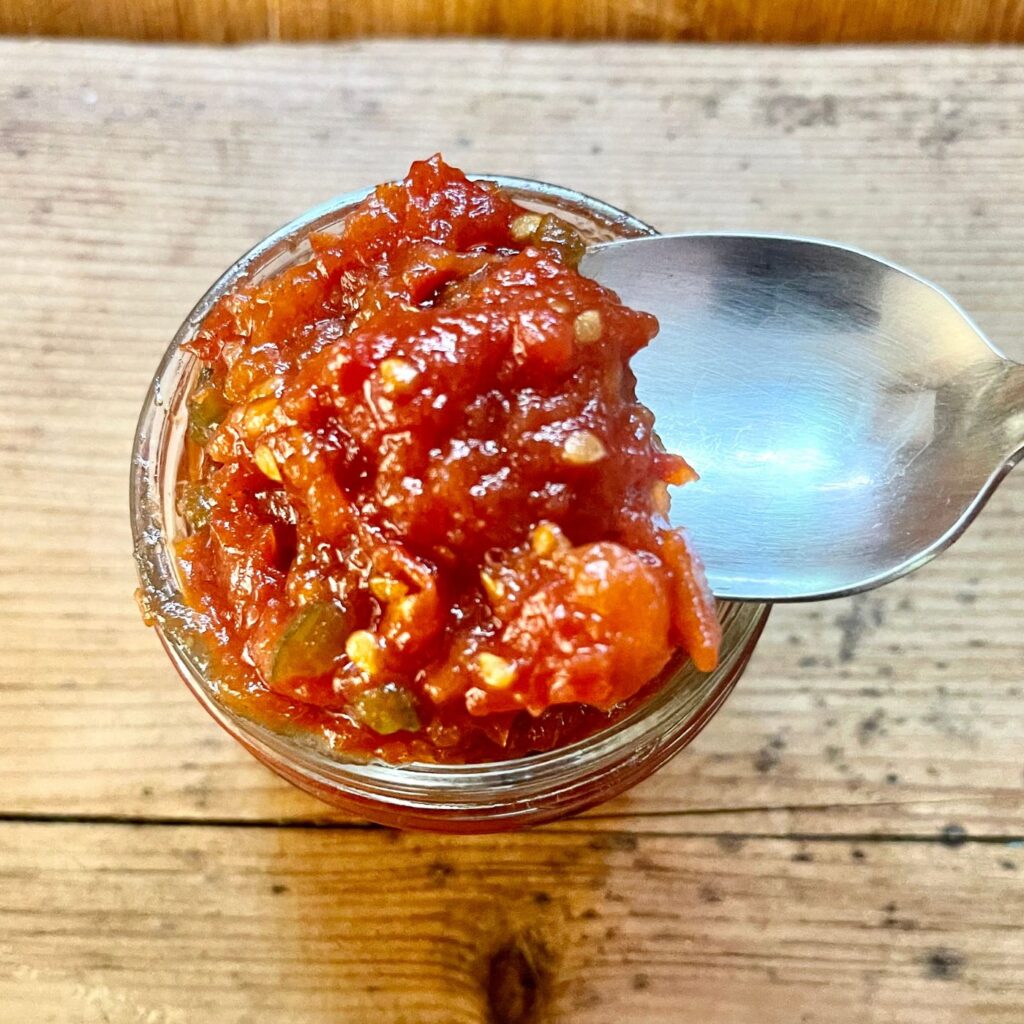 THE BEST!! Refrigerator Tomato Jam Recipe Montana Happy