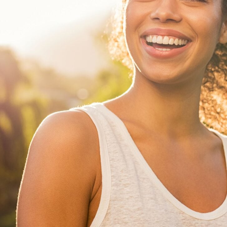Natural Beauty Hygge Quotes - Smiling Woman 