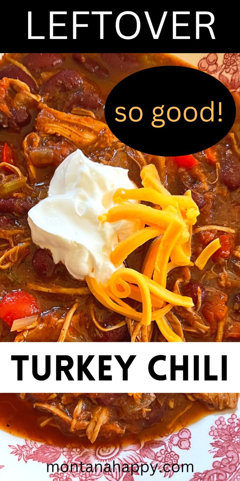 The BEST Leftover Turkey Chili Recipe Montana Happy