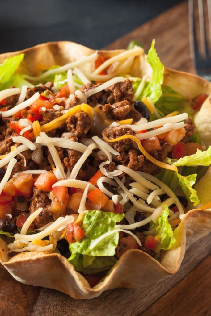 The Best Taco Seasoning Mix Recipe - Photo of a Taco Salad 