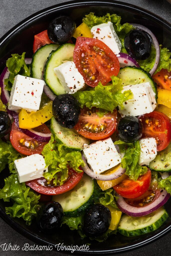 Salad with White Balsamic Vinaigrette Recipe 