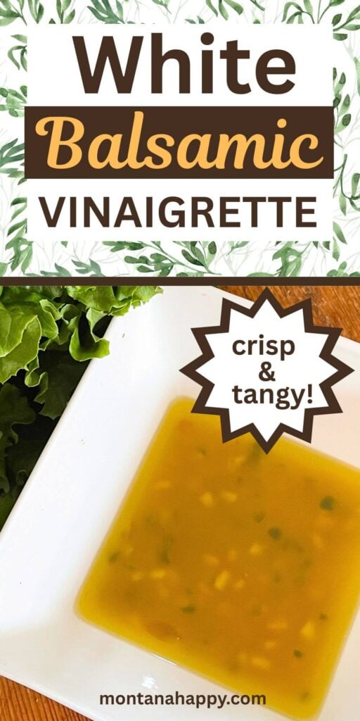 White Balsamic Vinaigrette Recipe  *This white balsamic vinaigrette is a light and flavorful twist on classic balsamic vinaigrette dressing recipes—perfect for anyone who loves recipes that use balsamic vinegar but prefers a gentler, slightly sweet finish. Blended with extra virgin olive oil, Dijon mustard, garlic, and fresh thyme, this garlic balsamic vinaigrette brings a rich, herb-infused flavor to any salad. Whether you're tossing it with leafy greens, drizzling it over grilled vegetables, or using it as a marinade, this salad dressing with balsamic vinegar is a must-try homemade staple. Save this easy and elegant dressing for your favorite fresh dishes! Healthy Salad Dressings 