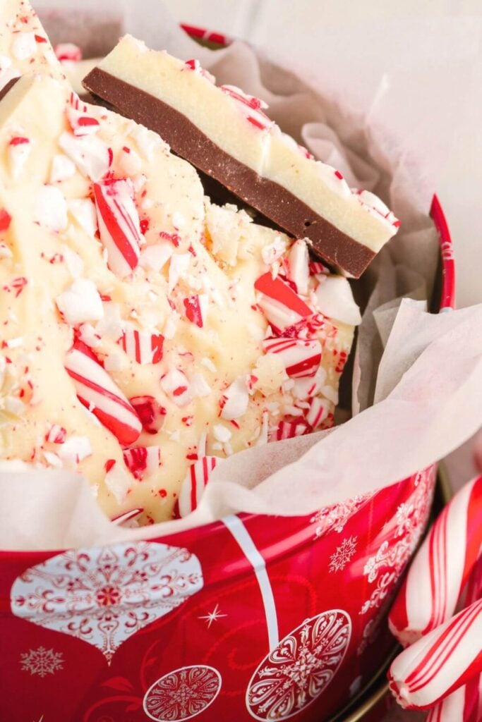Hot Chocolate Station Ideas - Christmas Bark