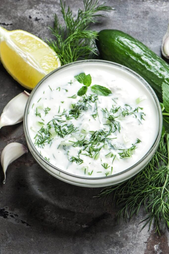Uses for Fresh Mint Leaves - Tzatziki Sauce
