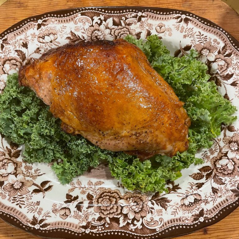 BEST Honey Glazed BoneIn Turkey Breast Recipe Montana Happy