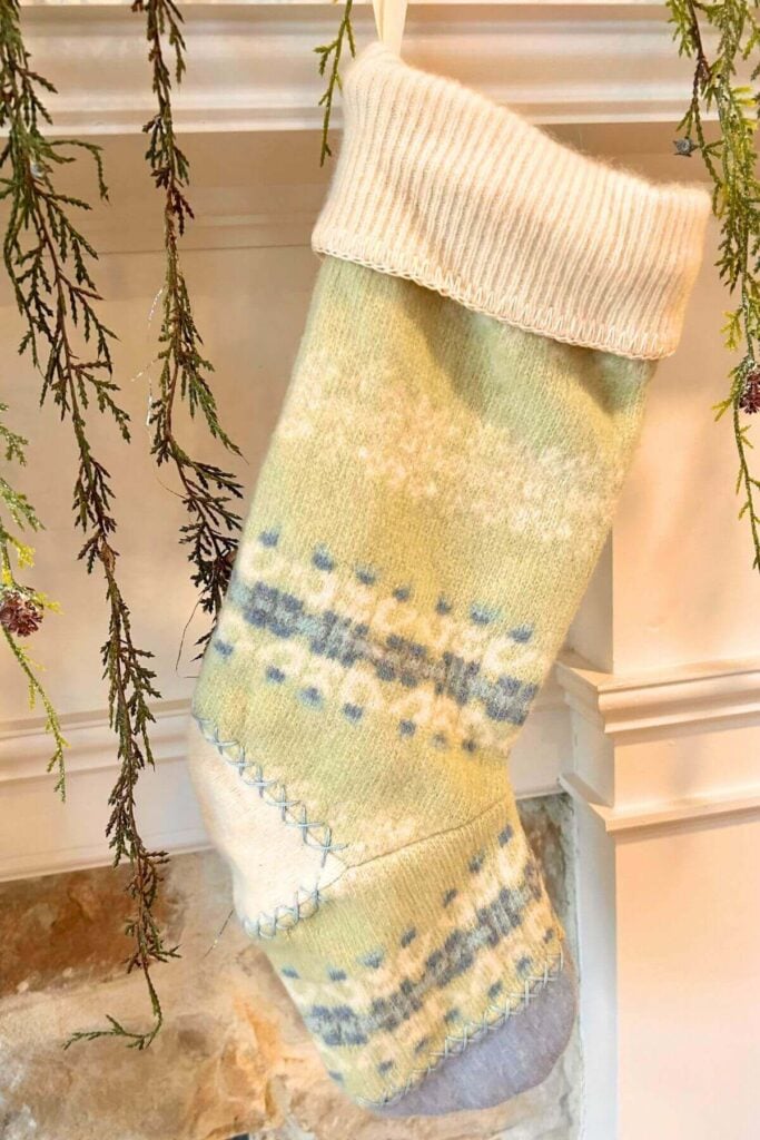 Photo of Vintage Sweater Christmas Stocking