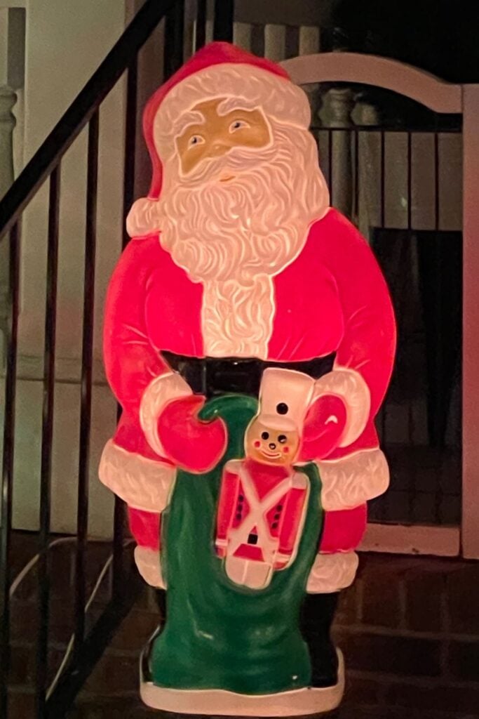 Vintage Christmas Blow Mold - Christmas Santa Claus Blow Mold 