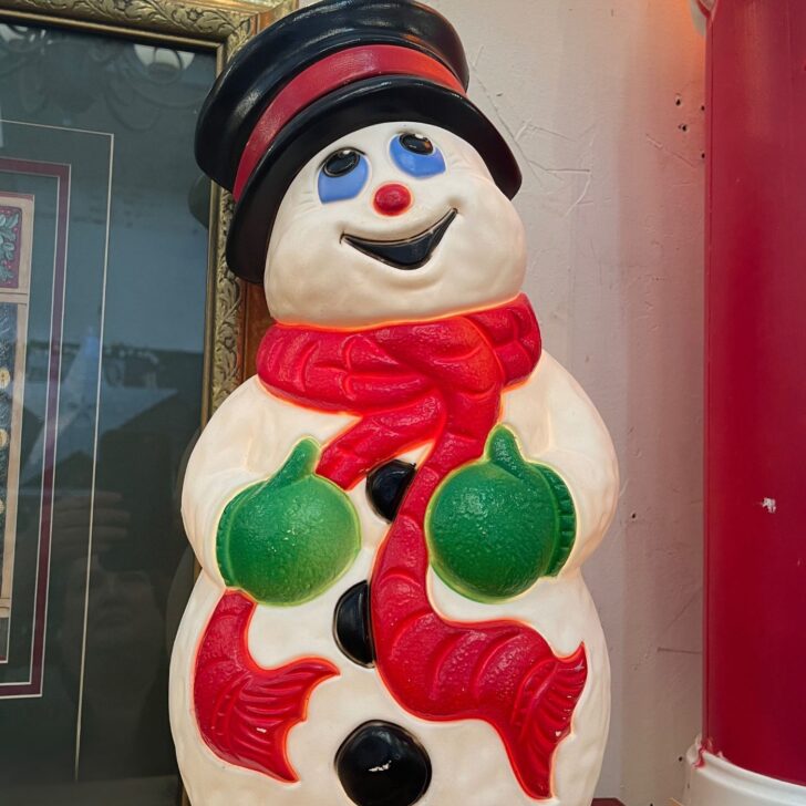 Vintage Christmas Blow Molds - Snowmen 