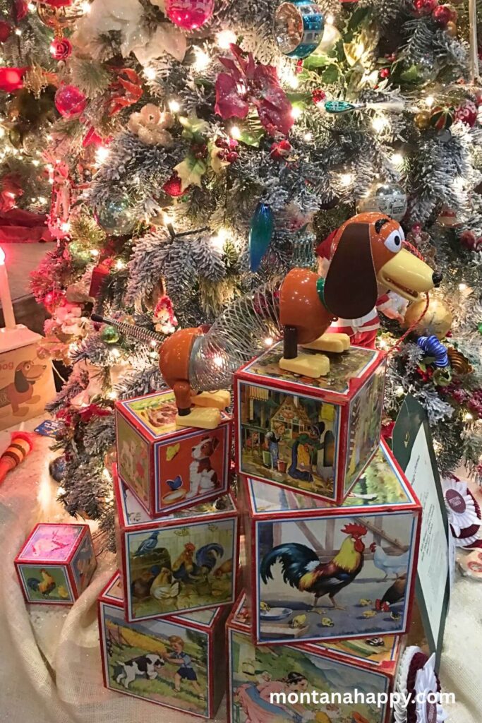 Vintage Christmas Decorations - Vintage Toy Christmas Tree Base