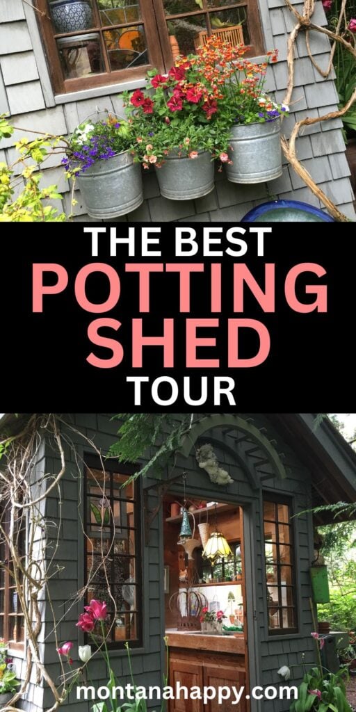 Rustic Potting Shed Tour - Garden Shed Ideas / Potting Sheds / Potting Seed Interior Ideas / Potting Shed Organization / Potting Shed Ideas / Potting Shed Interiors / Potting Shed Greenhouse / Potting Shed Interior / Potting Shed Exterior / Garden Shed Ideas / Garden Shed Interiors 