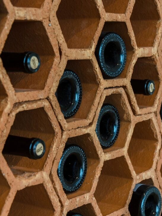 French Country Kitchen Decor Idea - Terra Cotta Wine Rack 
