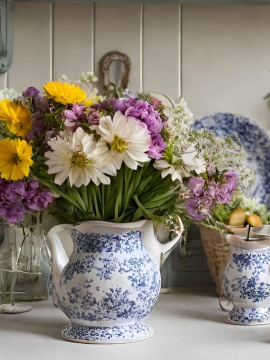 French Country Kitchen Flowers