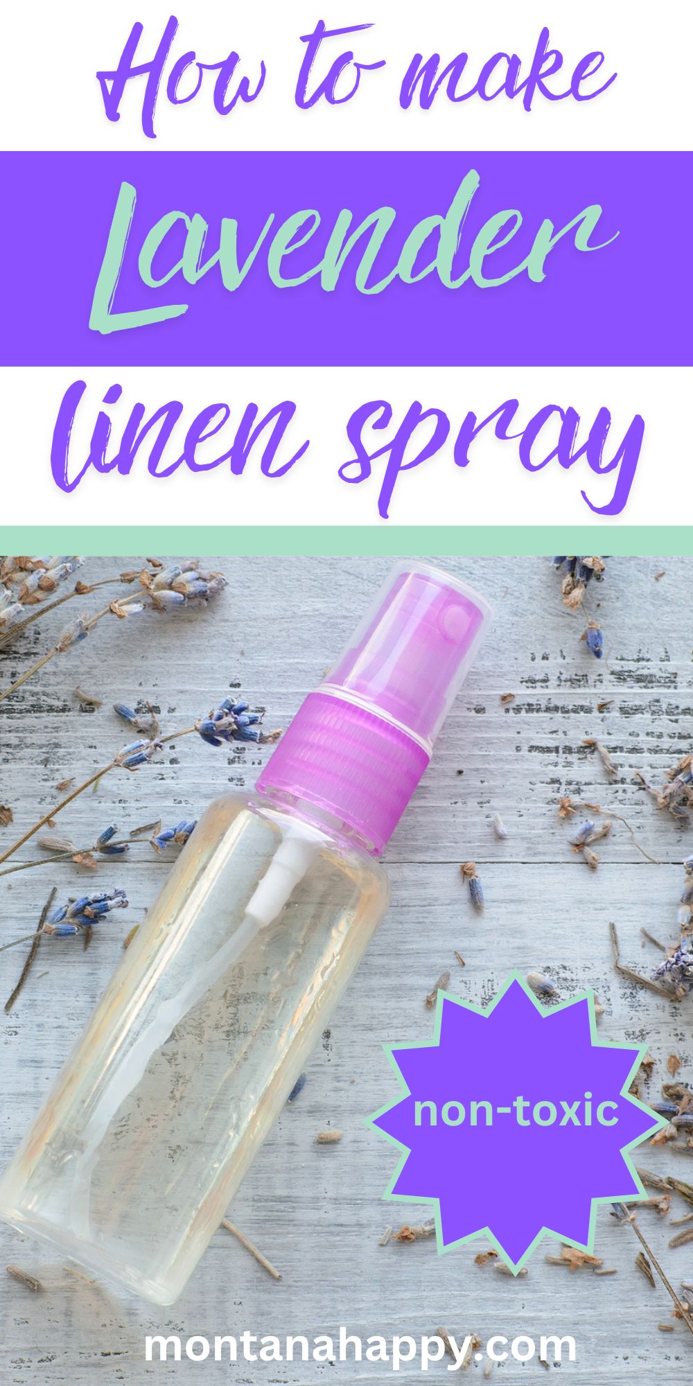 Easy DIY Lavender Linen Spray Recipe | Montana Happy