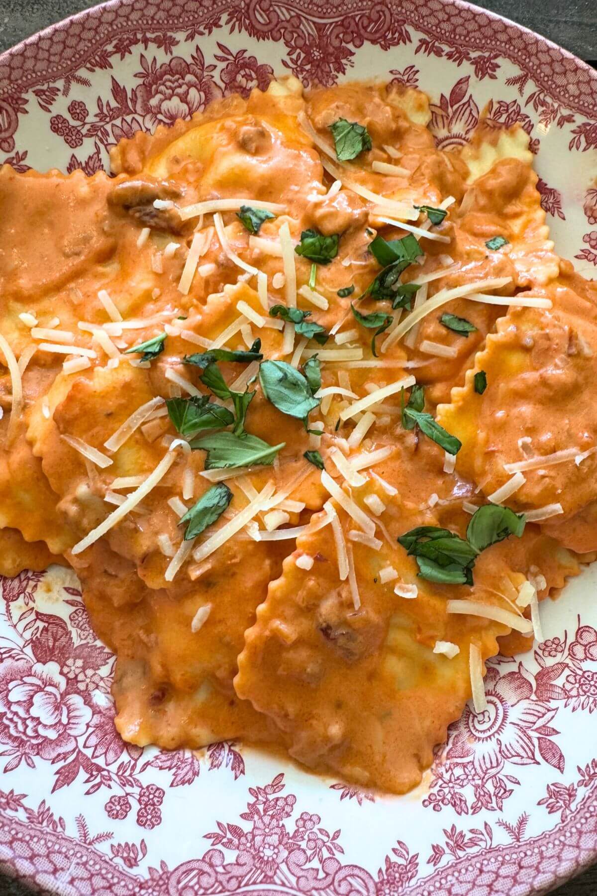 Pink Raviolli Cheese Ravioli with Pink Sauce | Montana Happy