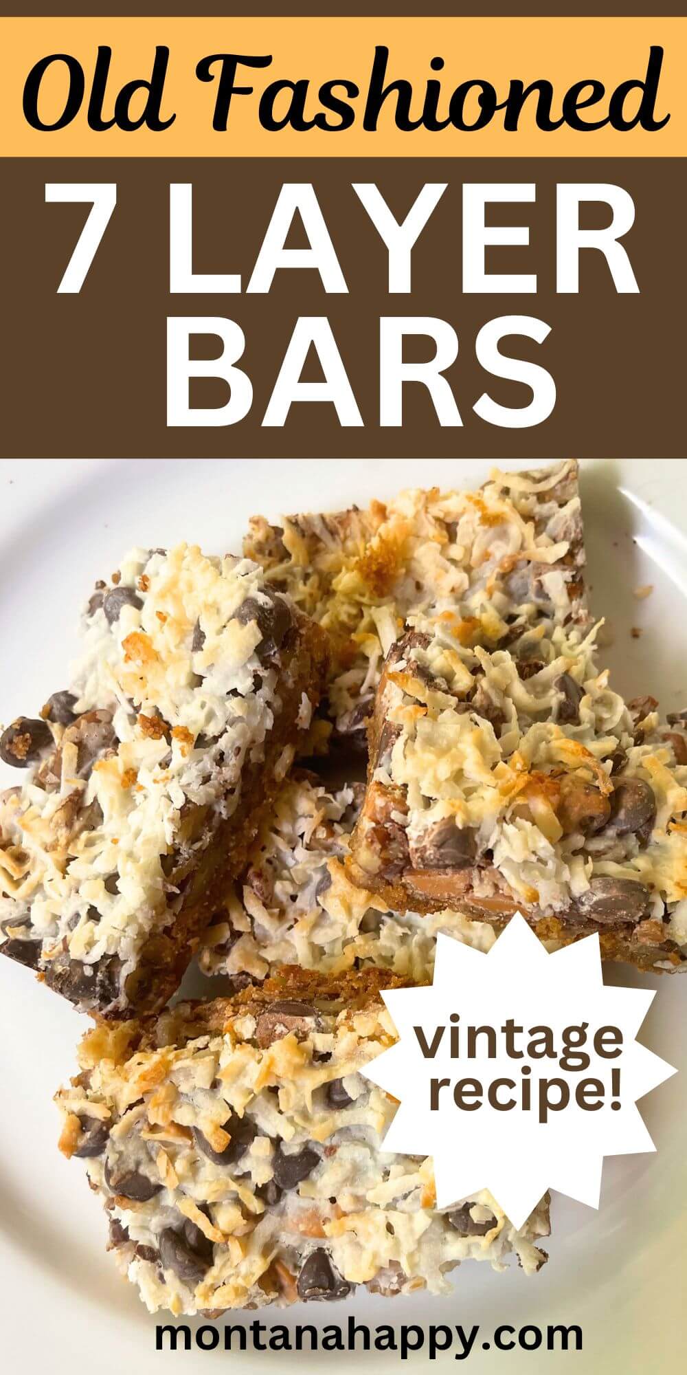 Vintage 7 Layer Bars Recipe | Montana Happy