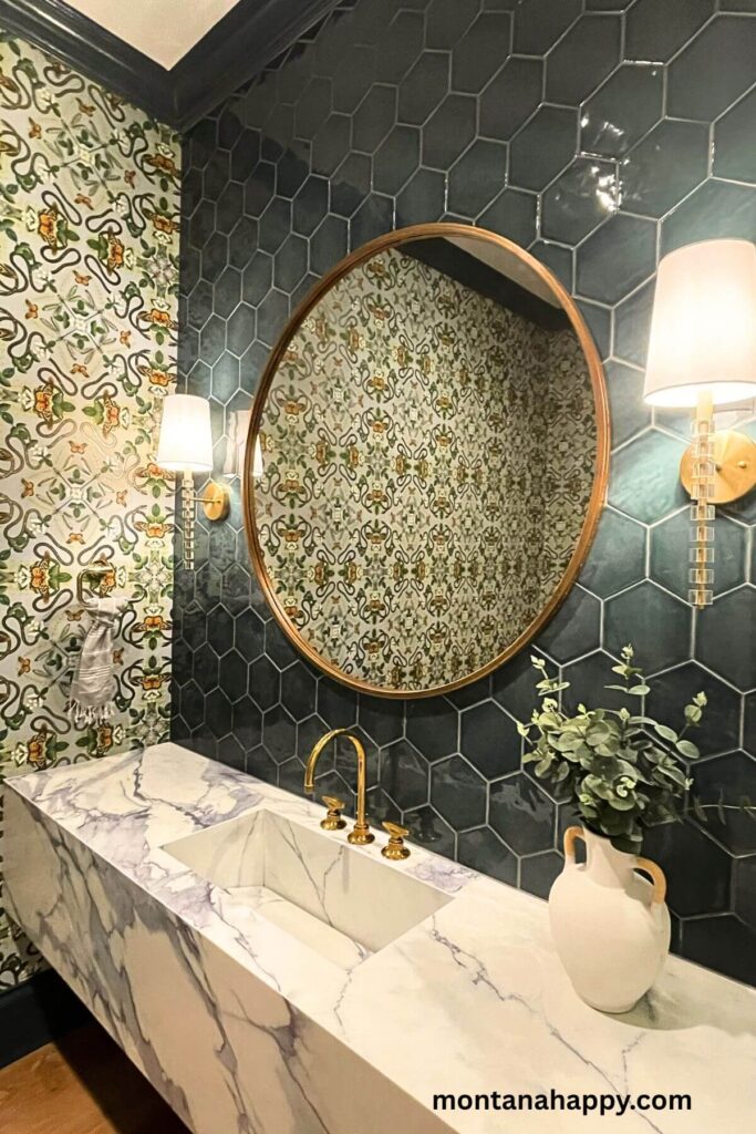 Designer Home Decor Ideas - Decorative Bathroom with Marble Sink