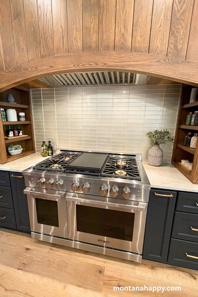 Designer Home Decor Ideas - Modern Kitchen with Black, White, and Dark Wood Color Palette