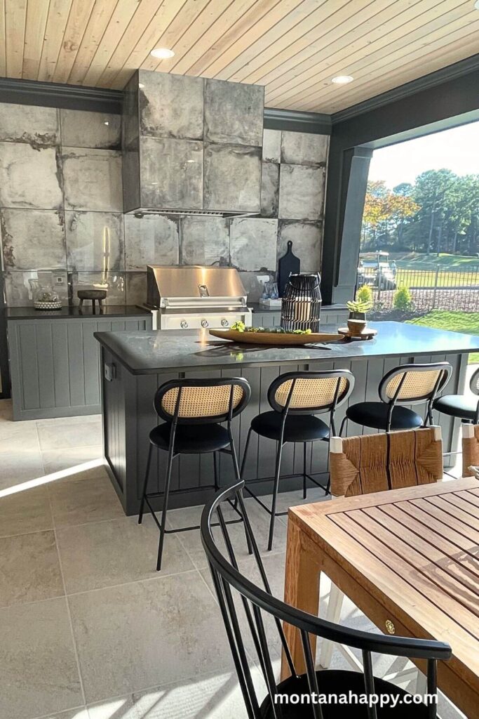 Designer Home Decor Ideas - Modern Outdoor Kitchen Pavilion