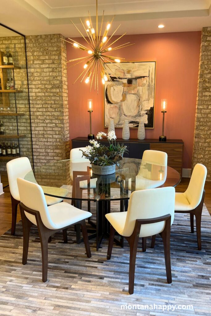 Gorgeous Home Decor Ideas - Modern Dining Room with Glass Dining Table