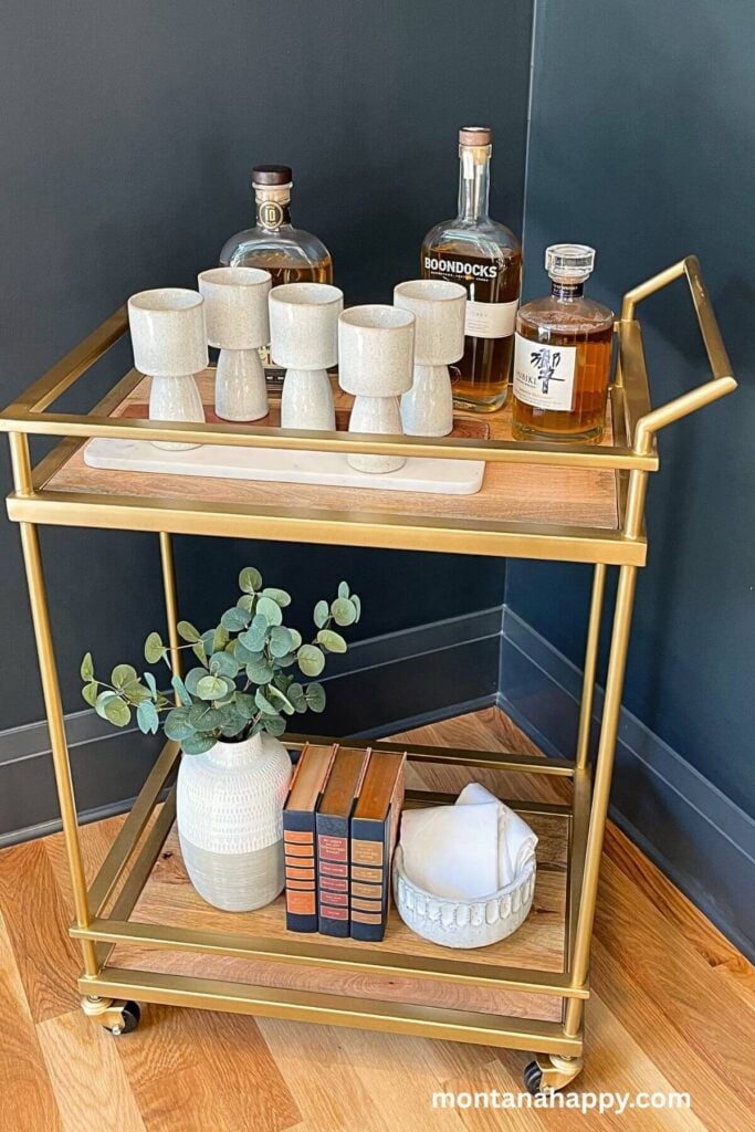 Gorgeous Home Decor Ideas - Styled Cocktail Cart